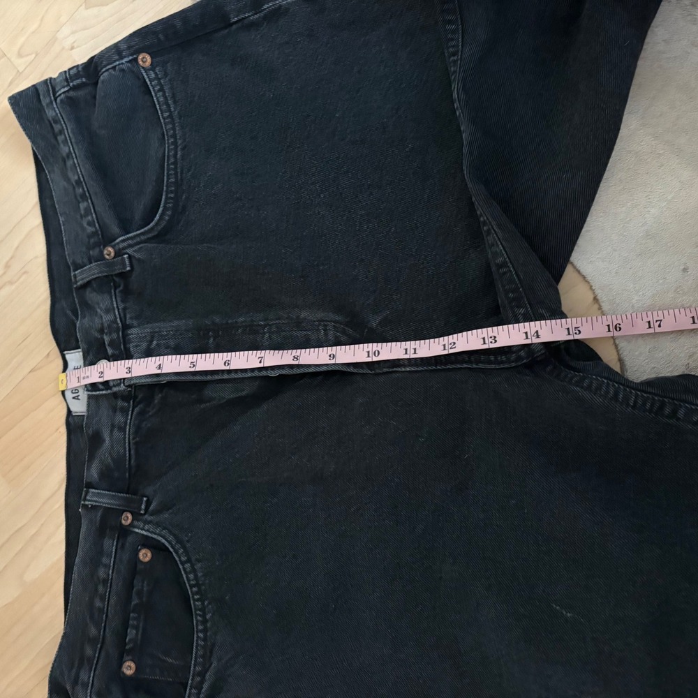 AGOLDE Fran Jeans Baggy Black Wash Size 32 - Picture 8 of 9